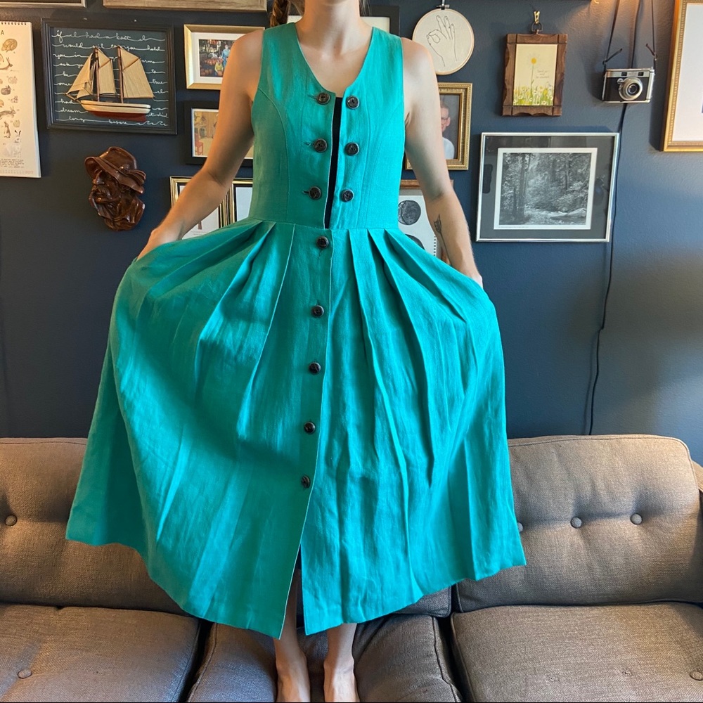 Vintage Peasant Dress from Roma, Italy